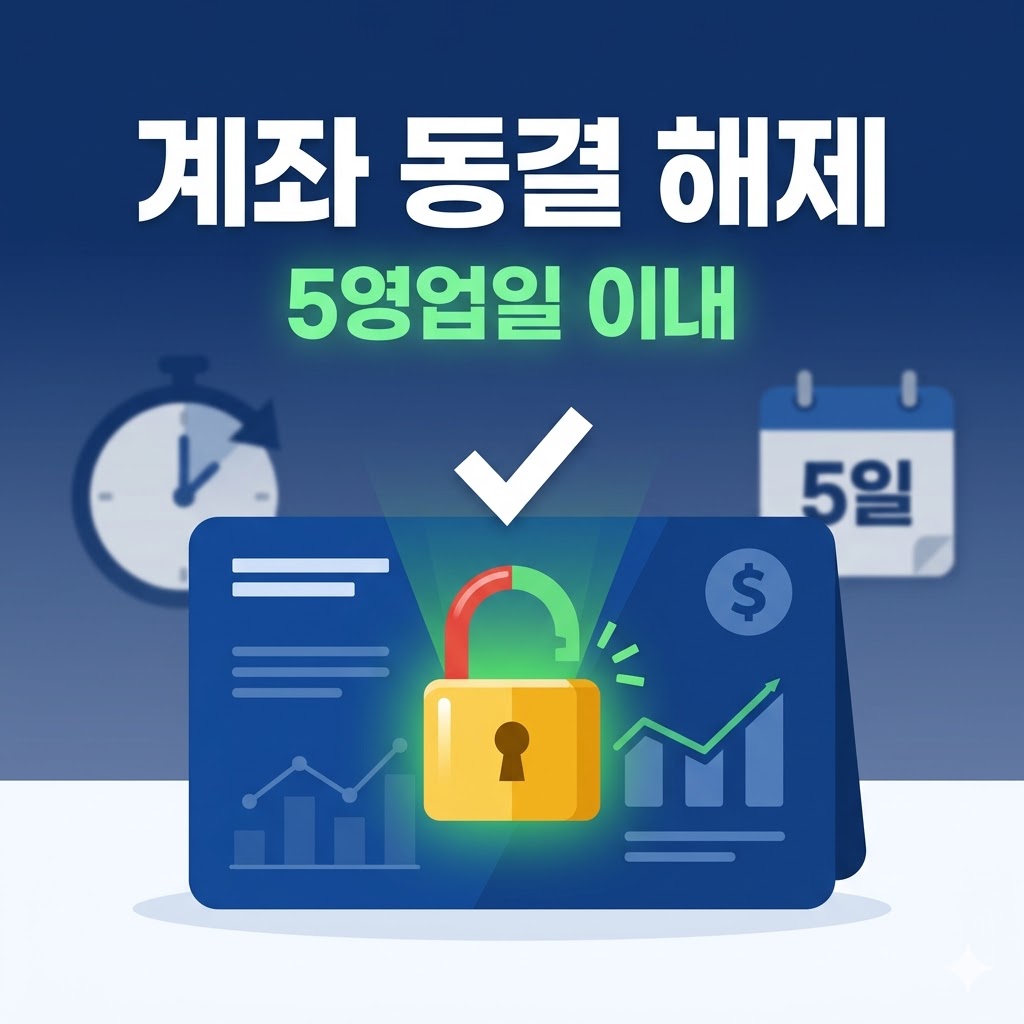 계좌 동결 해제